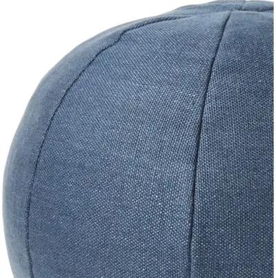 Emma 11x11 Ball Pillow - Navy Linen