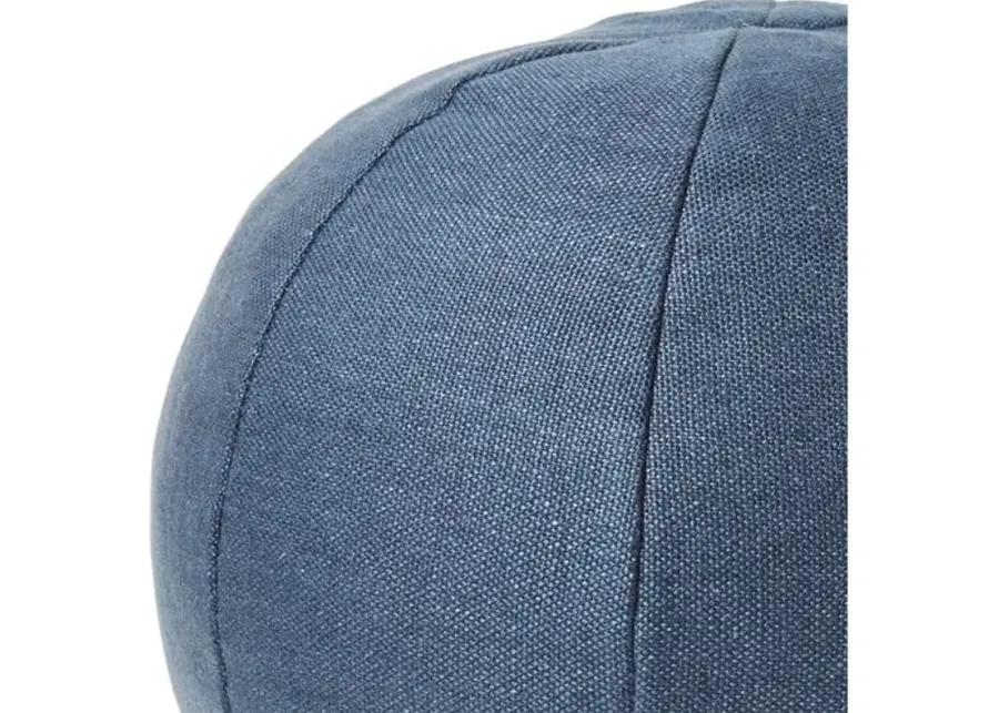 Emma 11x11 Ball Pillow - Navy Linen