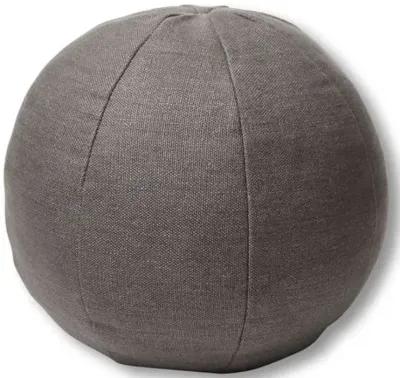 Emma 11x11 Ball Pillow - Charcoal Linen