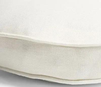 Claire 16x16 Disc Pillow - White Linen