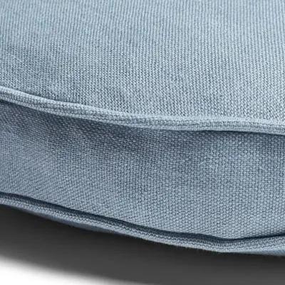 Claire 16x16 Disc Pillow - Smoky Blue Linen