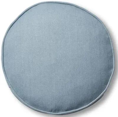 Claire 16x16 Disc Pillow - Smoky Blue Linen