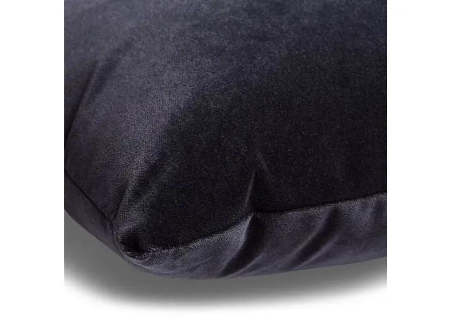 Hazel Pillow - Ebony Velvet