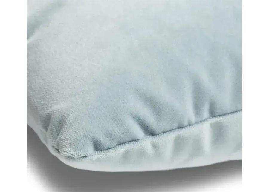 Hazel Pillow - Sky Blue Velvet