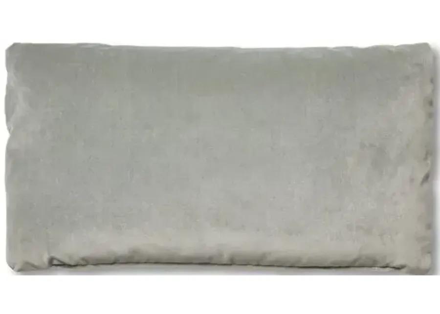 Ada Long Lumbar Pillow - Mineral Velvet