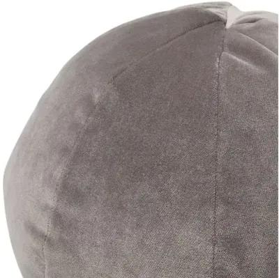 Emma 11x11 Ball Pillow - Light Gray Velvet