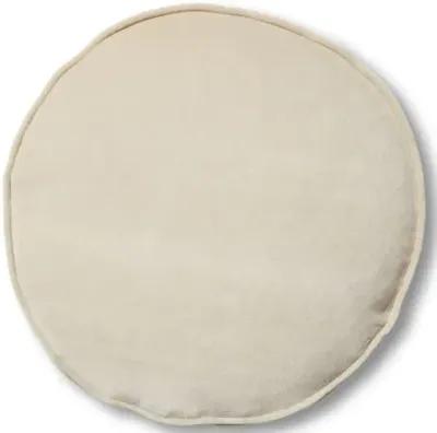 Claire 16x16 Disc Pillow - Bisque Velvet