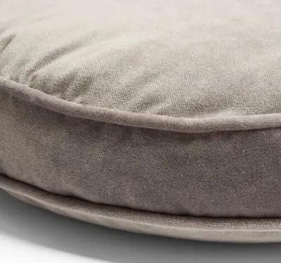 Claire 16x16 Disc Pillow - Light Gray Velvet