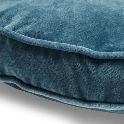 Claire 16x16 Disc Pillow - Teal Velvet