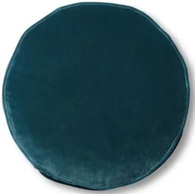 Claire 16x16 Disc Pillow - Teal Velvet