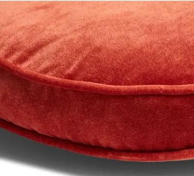 Claire 16x16 Disc Pillow - Rust Velvet