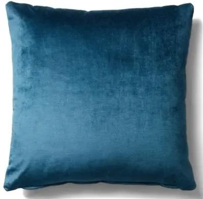 Hazel Pillow - Prussian Blue Velvet