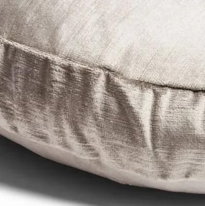 Claire 16x16 Disc Pillow - Silver-Gray Velvet