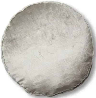 Claire 16x16 Disc Pillow - Silver-Gray Velvet