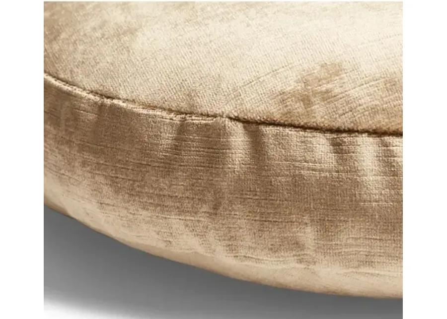 Claire 16x16 Disc Pillow - Putty Velvet