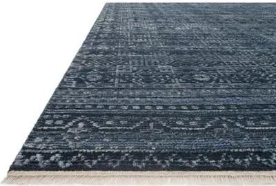 Spring Hand-Knotted Rug - Ink - Blue - Blue