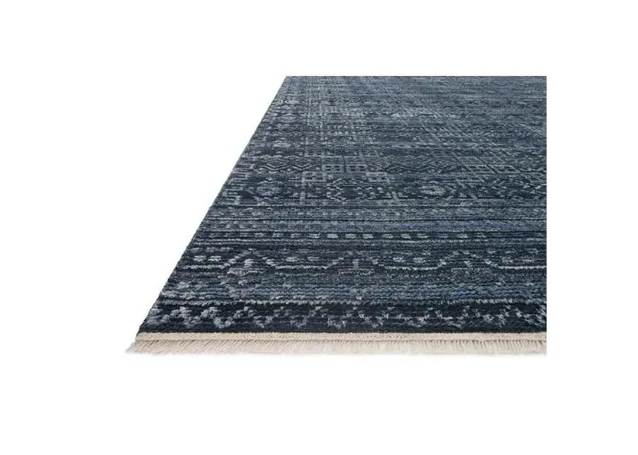 Spring Hand-Knotted Rug - Ink - Blue - Blue