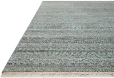 Spring Hand-Knotted Rug - Ocean/Smoke - Blue - Blue