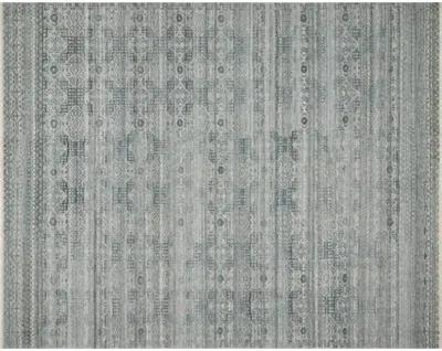 Spring Hand-Knotted Rug - Turquoise/Gray - Gray