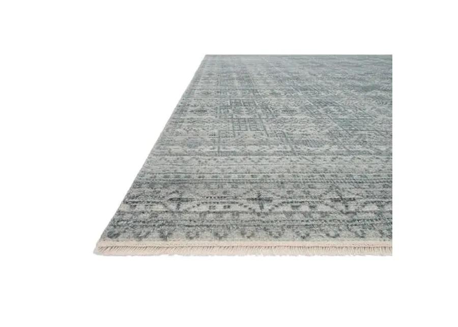 Spring Hand-Knotted Rug - Turquoise/Gray - Gray