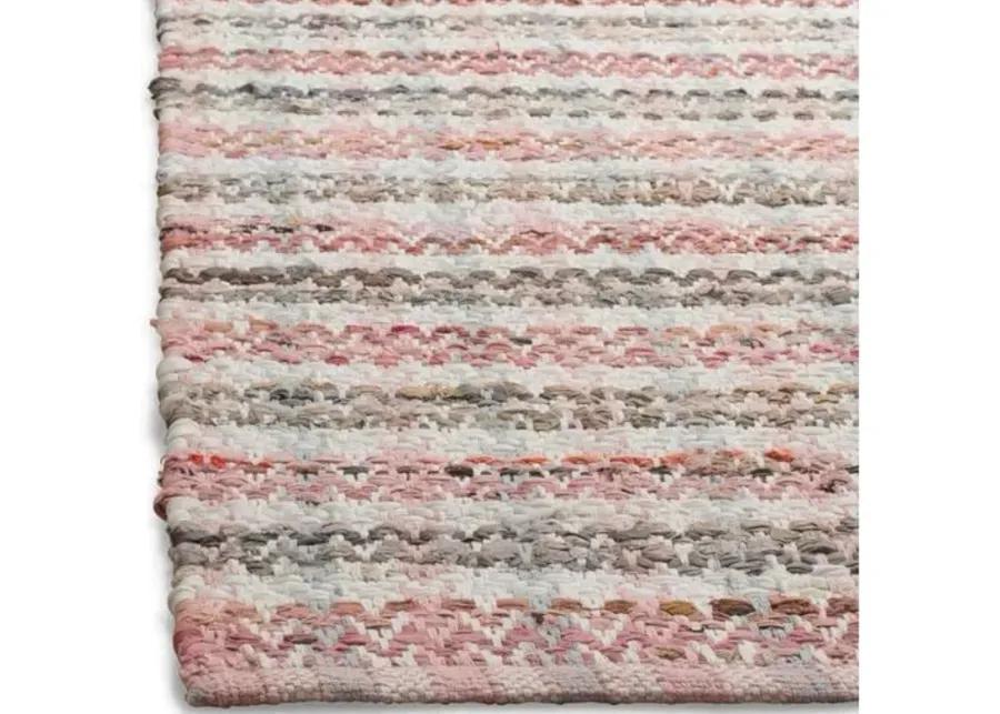 Locklyn Flat-Weave Rug - Pink - Pink