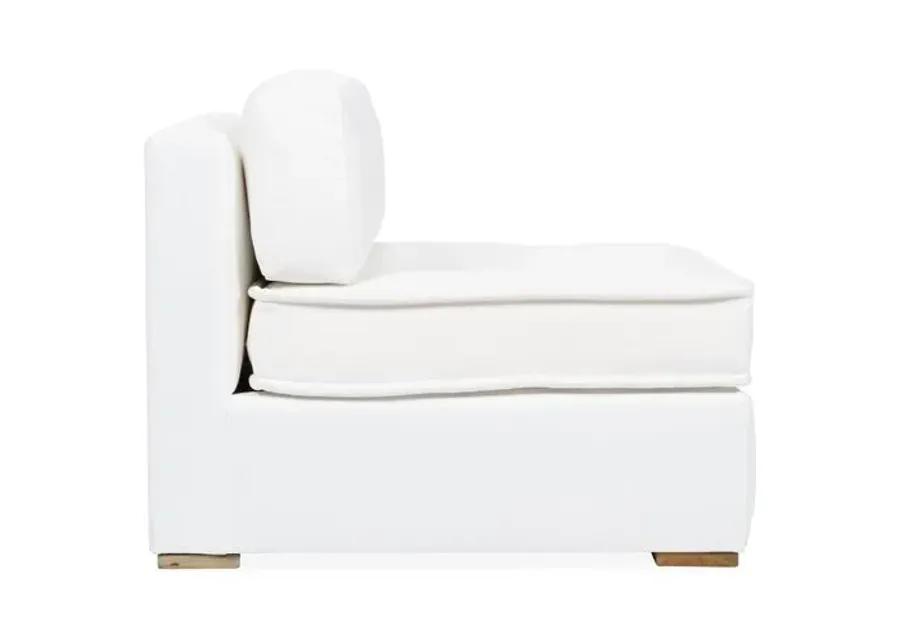 Lane Tufted Slipper Chair - White