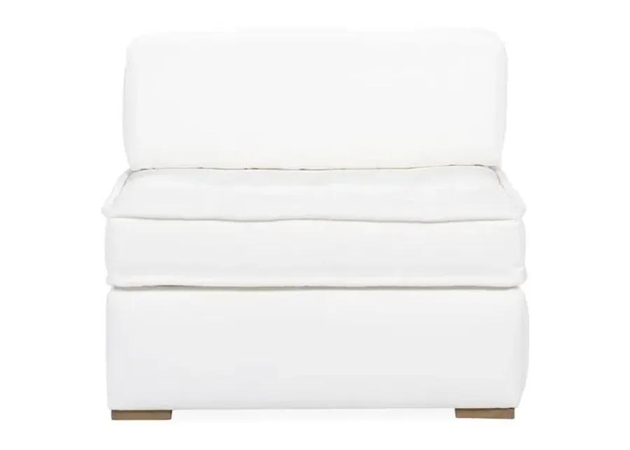 Lane Tufted Slipper Chair - White