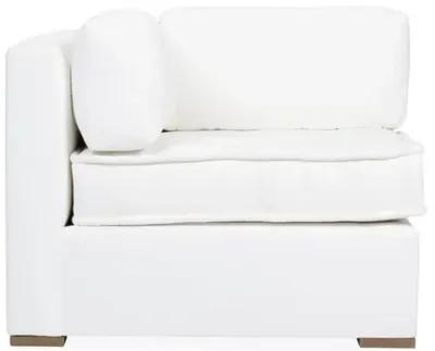 Lane Tufted Corner Chair - White