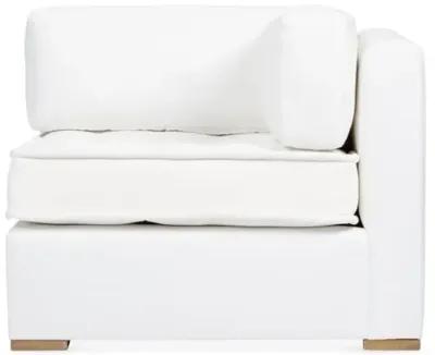 Lane Tufted Corner Chair - White