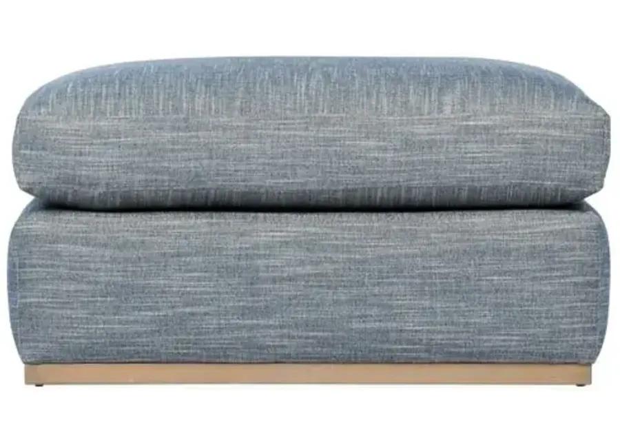 Pratt Crypton Ottoman - Blue