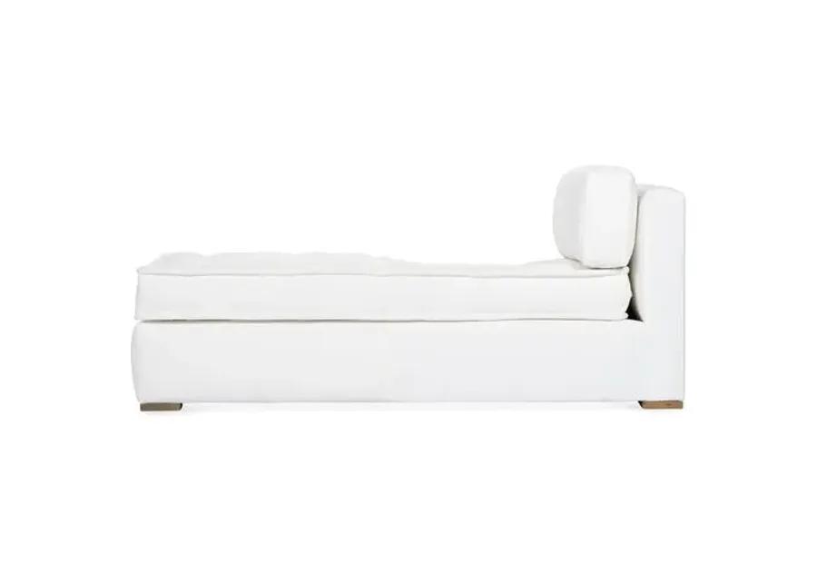 Lane LF Tufted Chaise - White - Comfortable, Sturdy, Stylish