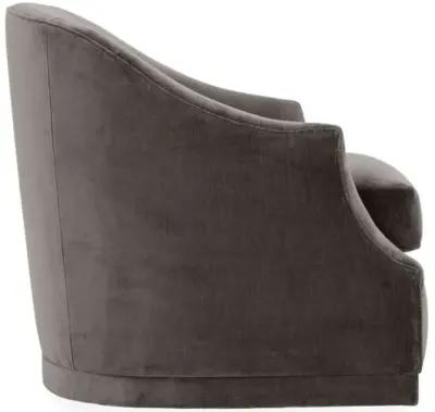 Bridget Velvet Swivel Club Chair - Hancrafted in the USA