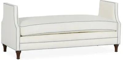 Dumont Linen Bench - Handcrafted in the USA - Ivory