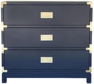 Carlyle Campaign Dresser - Navy - Ave Home