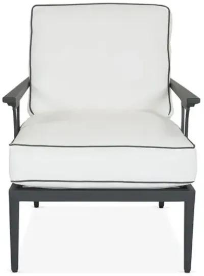 Winterthur Estate Outdoor Lounge Chair - Black/White - Lane Venture