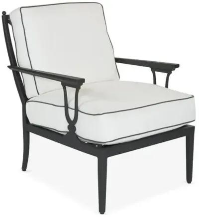 Winterthur Estate Outdoor Lounge Chair - Black/White - Lane Venture