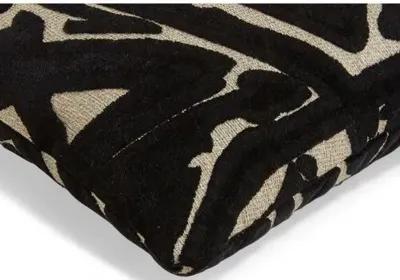 Addison 19x19 Pillow - Onyx/Cream - Massoud