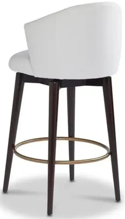 Luna Counter Stool - Snow Crypton - Miles Talbott - Handcrafted