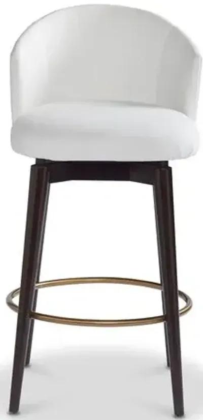 Luna Counter Stool - Snow Crypton - Miles Talbott - Handcrafted