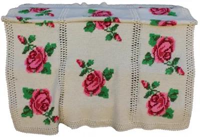 Rose Blanket - Something Vintage - ivory