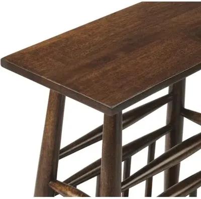 Hanson Magazine Side Table - Maple - Brown