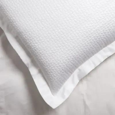 Hamilton Euro Sham - Peacock Alley - White