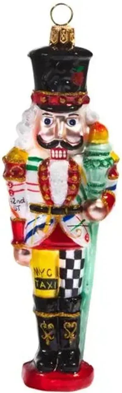 New York - New York Nutcracker Ornament - Red - Handcrafted