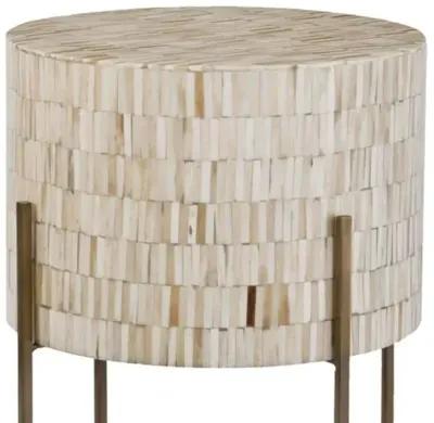 Bone Side Table - Natural/Brass - Regina Andrew - Ivory