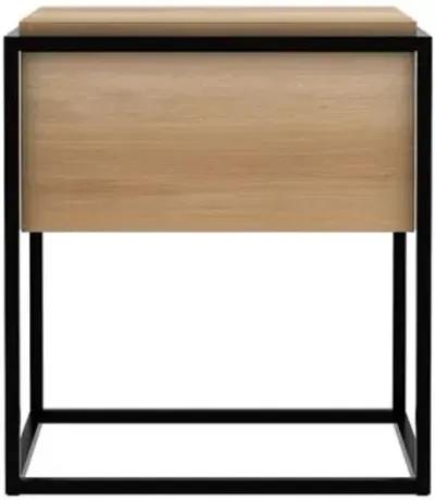 Monolit Nightstand - Black/Oak - Ethnicraft