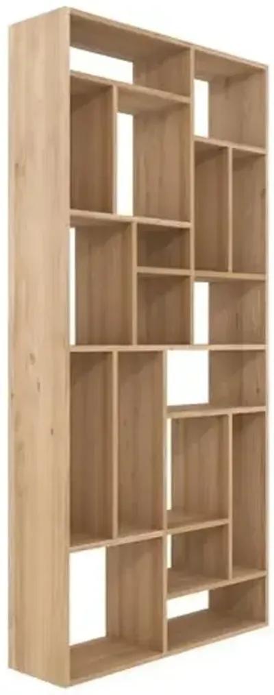 Mondrian Bookcase - Oak - Ethnicraft - Brown