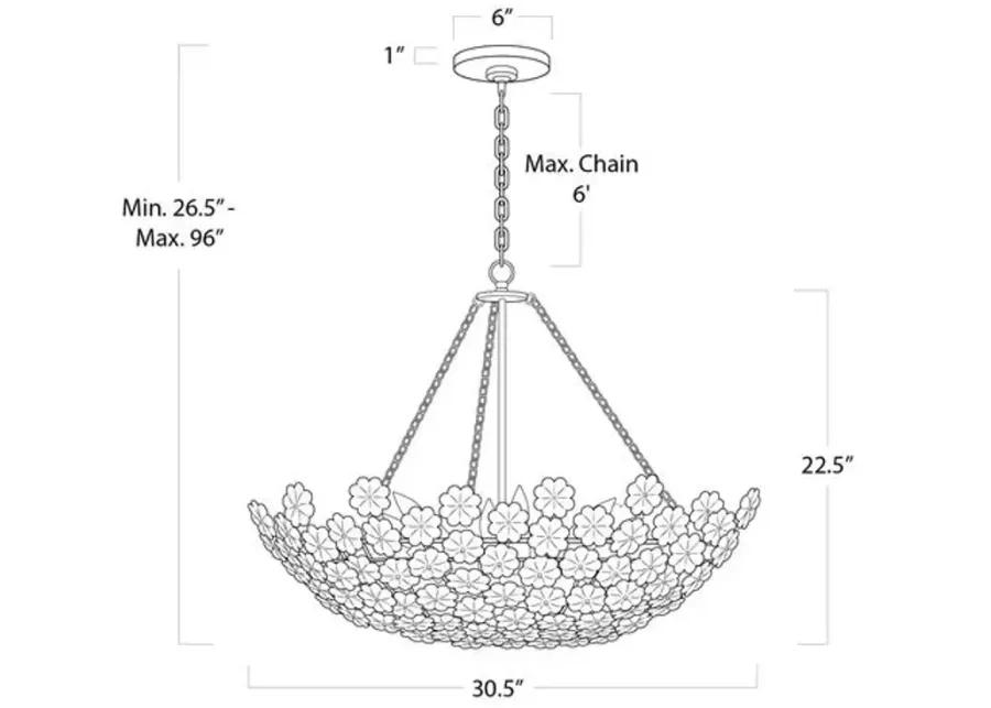 Charlotte Chandelier - Natural Brass - Regina Andrew - Gold