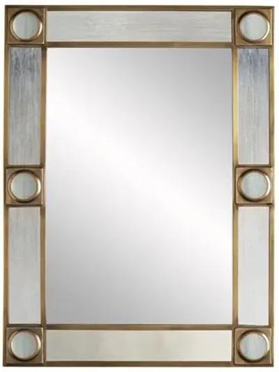 Baldwin Wall Mirror - Antiqued Brass - Arteriors