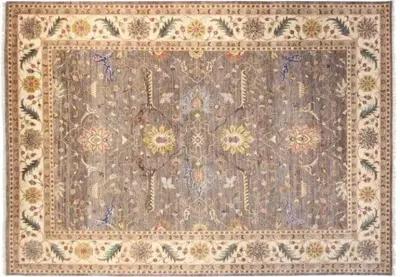 9'x12' Sari Wool Oscar Rug - Gray - F.J. Kashanian - Gray