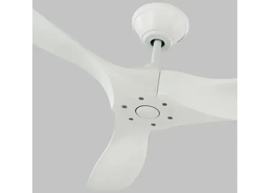 Visual Comfort - Maverick Ceiling Fan - Matte White - 3 Blades, Hand-Held Remote Control, Energy Efficient, 6 Speed DC Motor